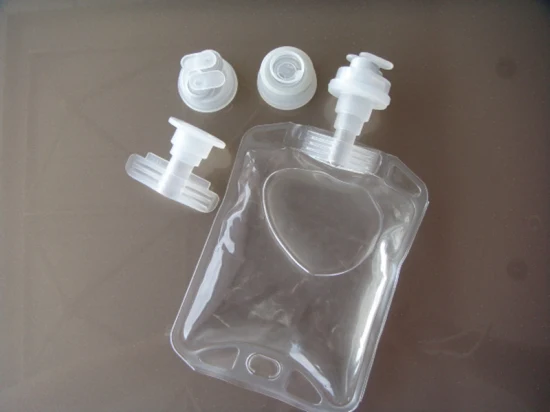 Tapa de infusión plegable doble con válvula única para botella de infusión Lvp PP